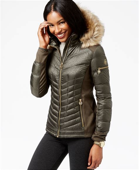 women's michael kors puffer jacket|michael kors padded jackets women.